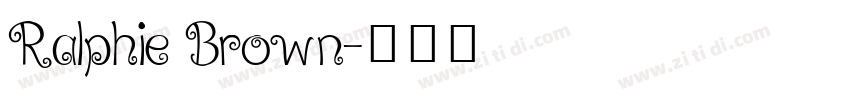 Ralphie Brown字体转换